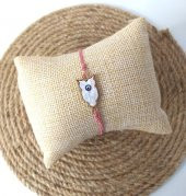 Bileklik Baykuş Nazarlı Kötü Göz Kovucu Ayarlanabilir İp Şans Bileklik Bijuteri Takı Halhal - 1