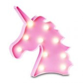 Unicorn Led Gece Lambası Model 1 Pembe - 2