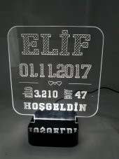 3D HOŞGELDİN BEBEK GECE LAMBASI MODEL 1 - 2