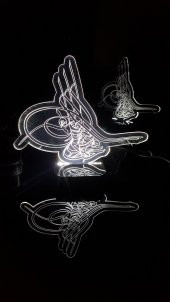 3D GECE LAMBASI KİŞİYE ÖZEL TUĞRA - 4
