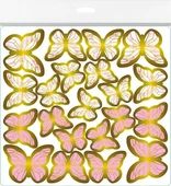 Benim Marifetlerim  Pembe Kelebek Pasta Süsü 20 Adet thumbnail 1