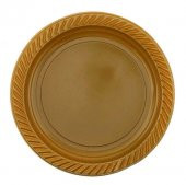 Benim Marifetlerim Altın Plastik Tabak 25 Adet 22 cm - 1