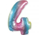 Benim Marifetlerim 4 Rakamı Rengarenk Folyo Balon 40 inch 90 cm - 1