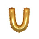Benim Marifetlerim U Harfi Altın Folyo Balon 16 İnch 40 cm - 1