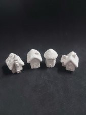 Dekoratif Kış Evleri 4 lü Set - 1
