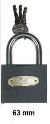 Asma Kilit 63 mm GRİ - 1