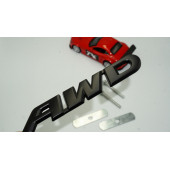 DK AWD All Wheel Drive Ön Panjur Siyah Metal 3D Yazı Logo thumbnail 1