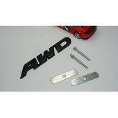 DK AWD All Wheel Drive Ön Panjur Siyah Metal 3D Yazı Logo thumbnail 2