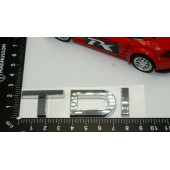 DK Audi TDi Yeni Nesil Bagaj Krom ABS 3M 3D Yazı Logo Amblem - 4