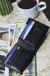 Guard 866 Wallet Erkek Deri Cüzdan Şeffat, Kredi Kartı, Kağıt para Bölümü - 1