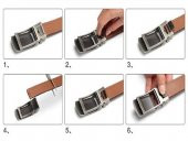 PRS Belt Otomatik Tokalı Kemer Yeni Nesil Raylı Kemer - Cam Toka 2 Model - 2