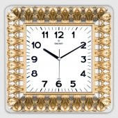 Aypaş AYP 94-SA Duvar Saati Galaxy Setine Kare Gri Gold - 1