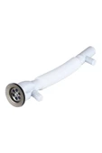 Çiftli Lavabo Sifonu-gider Borusu Çamaşır Bulaşık Makine Çıkışlı - 1