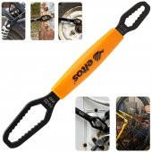 Çift Ağızlı Evrensel Kendinden Sıkma Çok Amaçlı Anahtar Çelik İngiliz Torx Cırcır Anahtarı 6-13 / 14-22 mm - 2