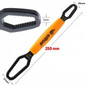 Çift Ağızlı Evrensel Kendinden Sıkma Çok Amaçlı Anahtar Çelik İngiliz Torx Cırcır Anahtarı 6-13 / 14-22 mm - 3