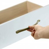 Çekmece Mutfak Dolap Kapak Kulpu Kulbu 224-256 mm Antik Sarı Metal Kulp thumbnail 5