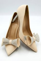 Kadın Fiyonk Detaylı Saten Stiletto - 6