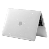 Apple Macbook Air 13.6inç 2022 M2 A2681 Kılıf Simli Ön Arka Kapak - 7