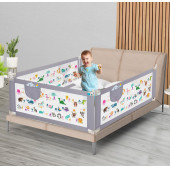 Kademeli Yükseklik Ayarlanabilir (Extra Yüksek) Yatak Bariyeri 150 cm En x (64-94) cm Yükseklik - 1