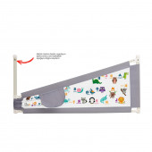 Kademeli Yükseklik Ayarlanabilir (Extra Yüksek) Yatak Bariyeri 150 cm En x (64-94) cm Yükseklik - 5