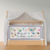 Kademeli Yükseklik Ayarlanabilir (Extra Yüksek) Yatak Bariyeri 150 cm En x (64-94) cm Yükseklik - 6