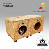 Kedi Evi - Kedi Kulübesi Magıcboxes 2'li Natural thumbnail 4