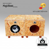 Kedi Evi - Kedi Kulübesi Magıcboxes 2'li Natural thumbnail 5