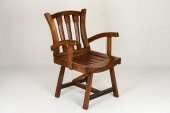 El İşlemeli Orjinal Tik ( Teak ) Ağacı Sandalye 90 Cm - 1