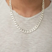 Gümüş Gurmet Zincir Erkek Kolye - 3