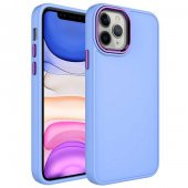 Apple iPhone 12 Pro Kılıf Metal Çerçeve ve Buton Tasarımlı Silikon Zore Luna Kapak - 11