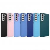 Galaxy S21 FE Kılıf Metal Çerçeve ve Buton Tasarımlı Silikon Zore Luna Kapak - 2