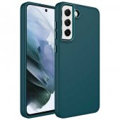 Galaxy S21 FE Kılıf Metal Çerçeve ve Buton Tasarımlı Silikon Zore Luna Kapak - 7