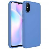 Xiaomi Redmi 9A Kılıf Metal Çerçeve ve Buton Tasarımlı Silikon Zore Luna Kapak - 8