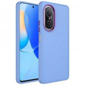 Huawei Nova 9 SE Kılıf Metal Çerçeve ve Buton Tasarımlı Silikon Zore Luna Kapak - 5