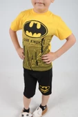Baskılı Şortlu 9-12 Yaş Sarı Batman Çocuk İkili Takım - 3