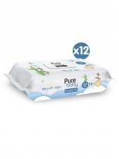 Pure Baby Organic Yenidoğan Islak Havlu 12x70 (840 Yaprak) - 2