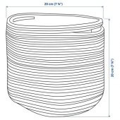 Saklama Çantası, Çok Renkli, 20 cm MeridyenDukkan Çocuk Odası Düzenleyici IKEA Oyuncak Kutusu thumbnail 2