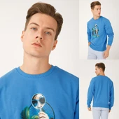 Biggdesign Nature Ormanın Kralı Erkek Sweatshirt - 6