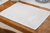 Finezza Lola Jakar Polyester Kumaş Krem Amerikan Servis 33,5x46 cm Krem 4Ad-1380 - 5