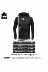 Unisex Represent Sırt Baskılı  Kapüşonlu Sweatshirt - 3