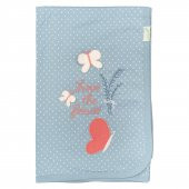 Biorganic Wild Flowers Bebek Battaniyesi 85x90 Cm 64585 Mavi - 1