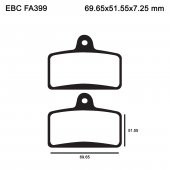 Ebc Fa399 2011-2020 Aprilia RS4 125 4T Ön Fren Balatası AJP Kaliper - 3