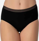 İmer Bayan Modal İnce Tül Çizgili Lastik Bato Bikini Külot 4276 - 1