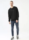 Columbia CSC M BAR SPLIT CREW SWEATSHIRT Bisiklet Yaka Erkek Sweatshirt Siyah CS0274 thumbnail 2