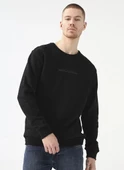 Columbia CSC M BAR SPLIT CREW SWEATSHIRT Bisiklet Yaka Erkek Sweatshirt Siyah CS0274 thumbnail 1