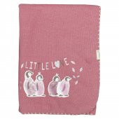 Biorganic Little Love Elyaflı Bebek Battaniyesi 85x90 Cm Gül Kurusu - 1