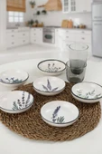 Keramika Keraart Çiçek Bahçesi Halka Çerezlik/Sosluk 13 Cm 6 Adet - 18938/43 - 1