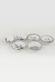 Keramika Keraart Çiçek Bahçesi Halka Çerezlik/Sosluk 13 Cm 6 Adet - 18938/43 - 2