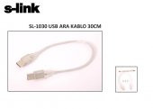 S-link SL-1030 Usb2.0 30cm Usb to Usb Kablosu - 1