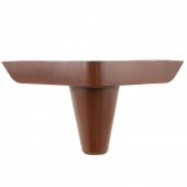 Lüks Mobilya Kanepe Sehpa Puf Koltuk Ayağı 11 cm Kahverengi Ahşap Desenli Baza Ayak thumbnail 1